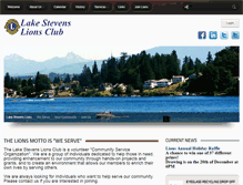 Tablet Screenshot of lakestevenslionsclub.org